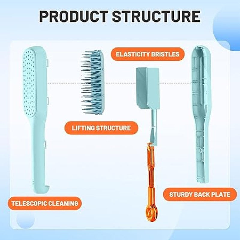 SELF CLEANING HAIR COMB