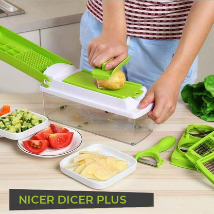 KIHO™ Nicer Dicer Plus 12 in 1 Vegetables Cutter