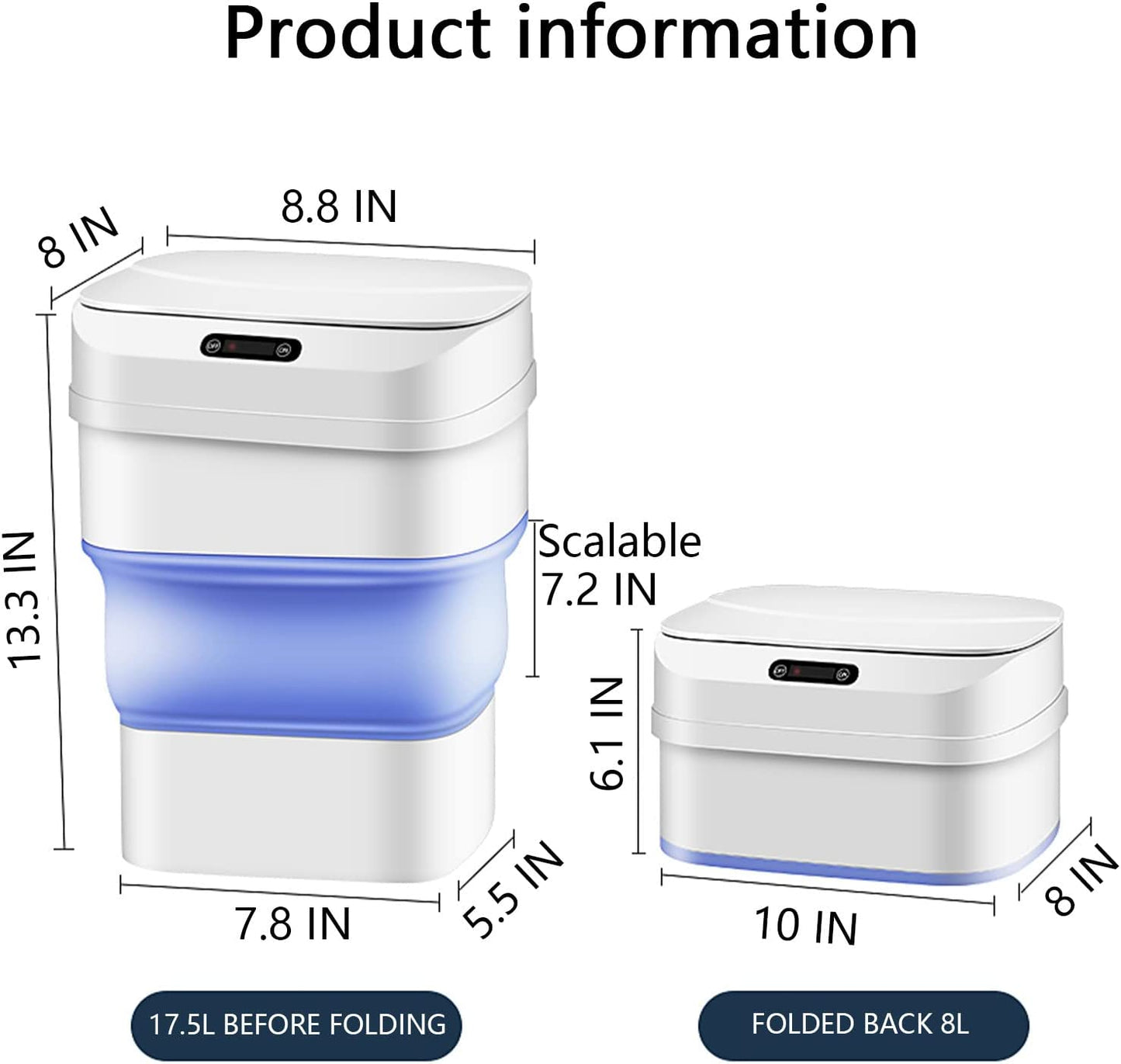 KiHo™ Foldable Sensor Dustbin