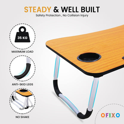 KIHO™ Foldable Wooden Laptop Table