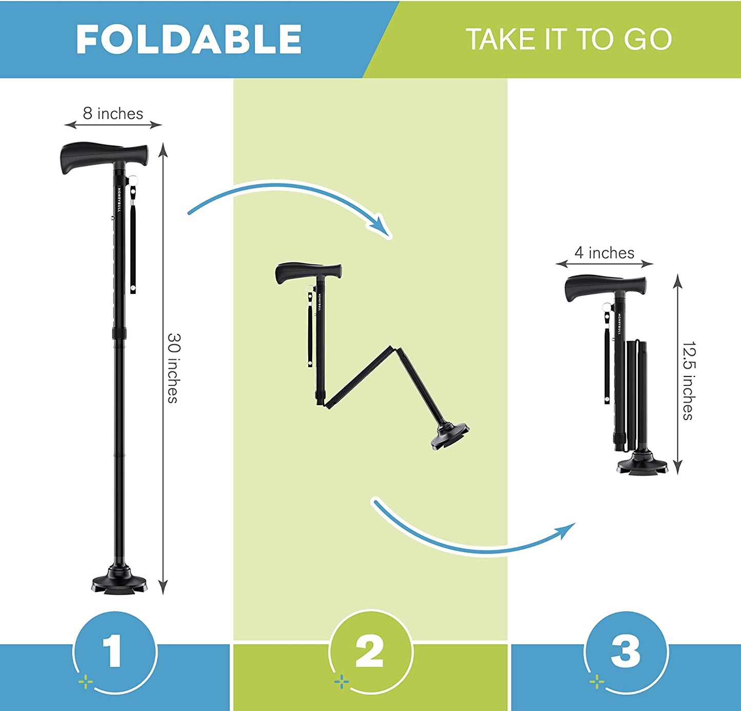 Foldable Trusty Cane