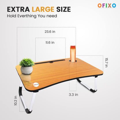 KIHO™ Foldable Wooden Laptop Table