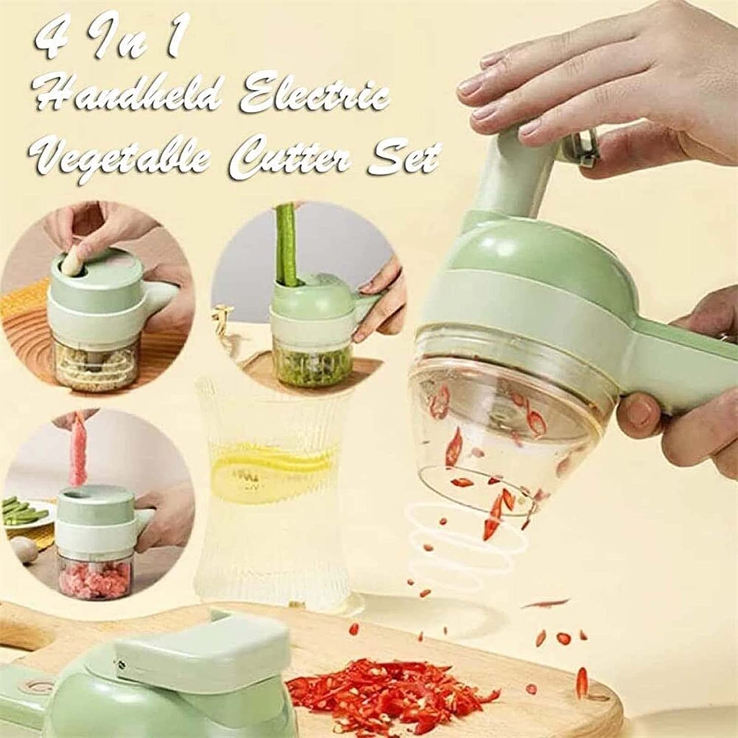 KIHO™ 4 in 1 Electric Vegetable Cutter