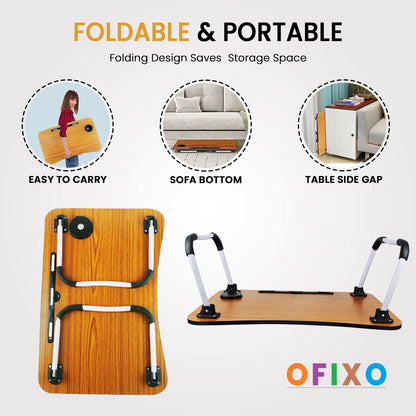 KIHO™ Foldable Wooden Laptop Table