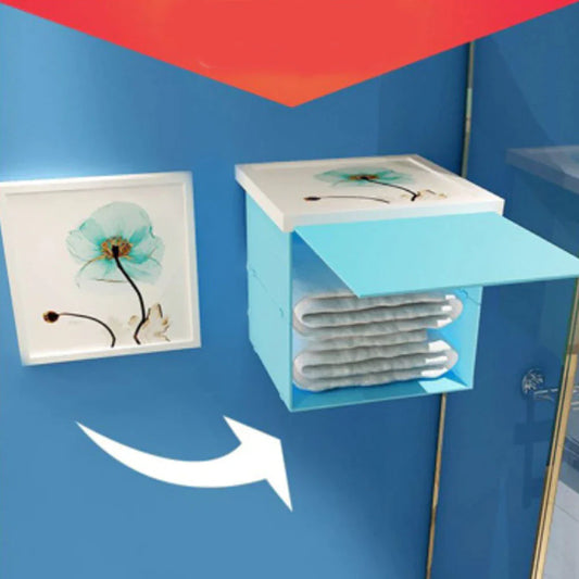 Bathroom Concealed Storage Box Foldable Wall Box