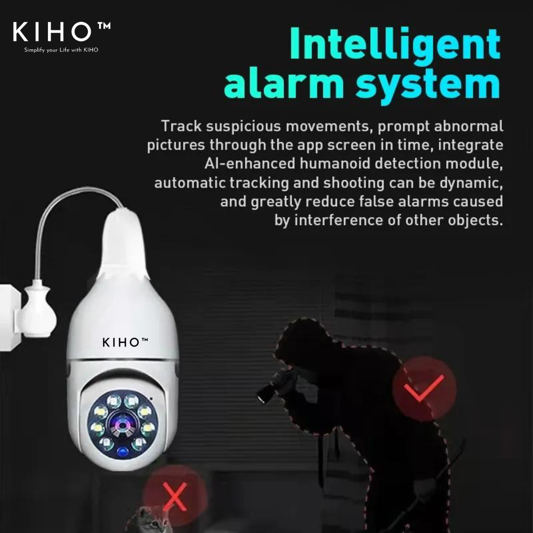 KIHO™ CCTV HD Bulb Camera