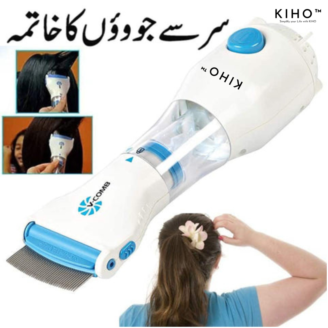 KIHO™ V Comb Head Lice Machine With 4 Filter 💇