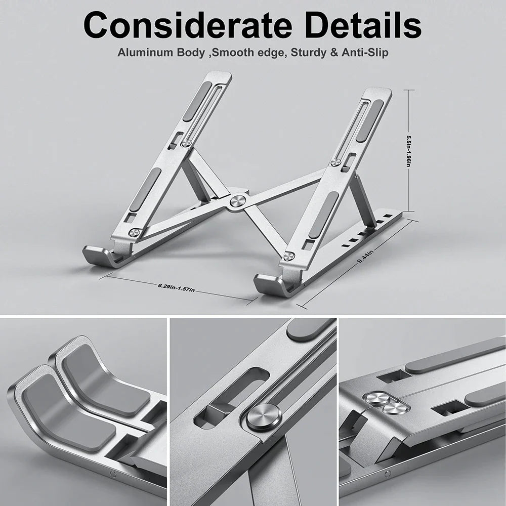 KIHO™ Aluminium Portable Laptop Stand