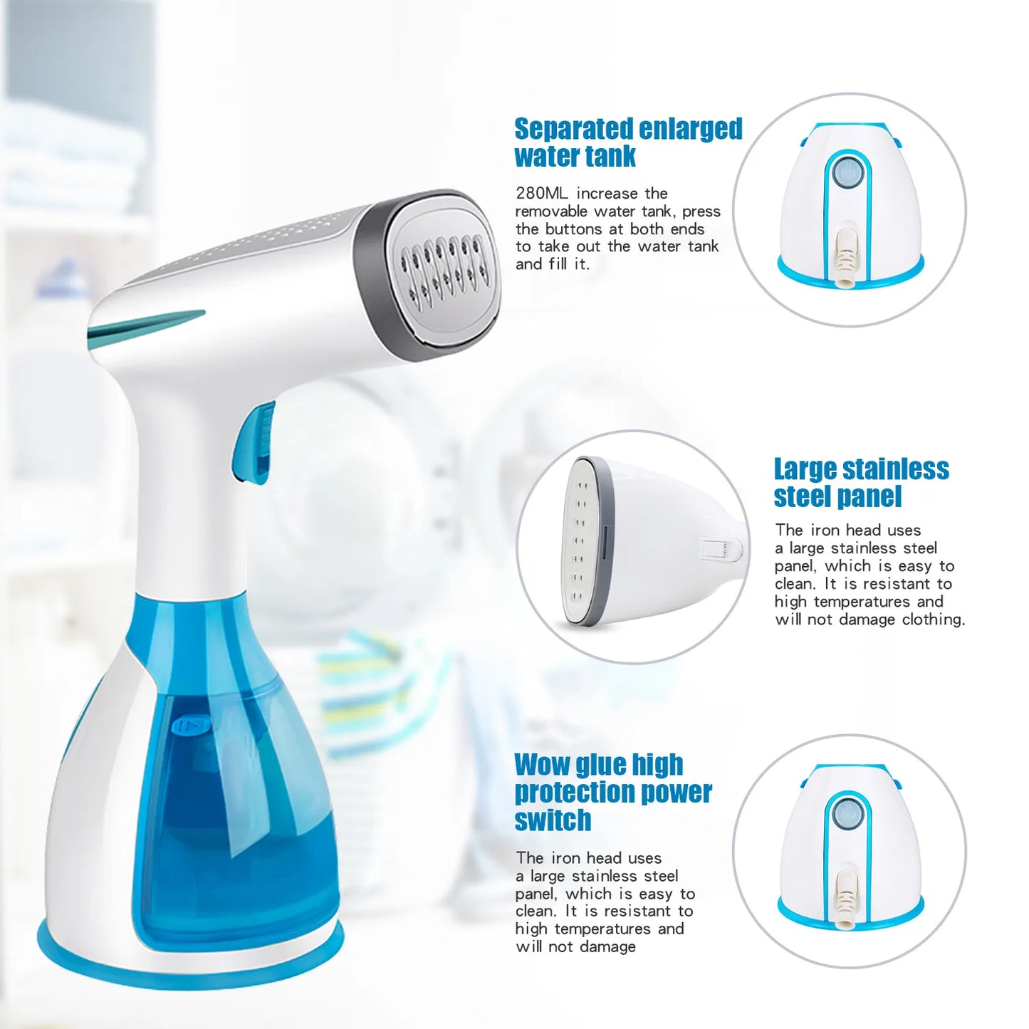 KIHO™  Portable Clothes Steamer