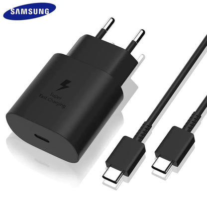 Pack of 2 : Samsung 25w Super Fast Charging with C-C Supported Lead