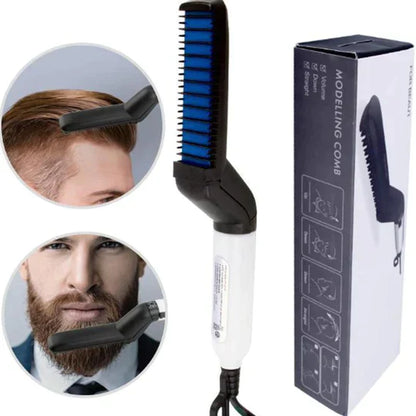 KIHO™ Men's Hair & Beard Straightener Brush