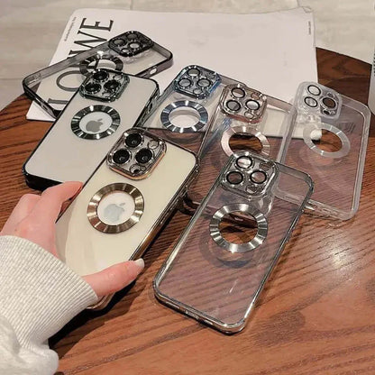 Transparent Plated iPhone Case With Camera Protector