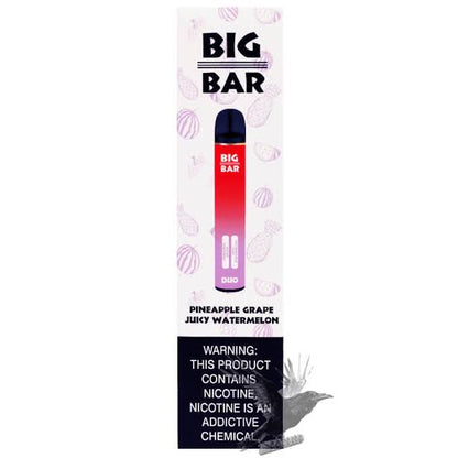 Big Bar DOUBLE FLAVOURS IN 1 Disposable Vape Kit 2200 Puffs Dual Flavors