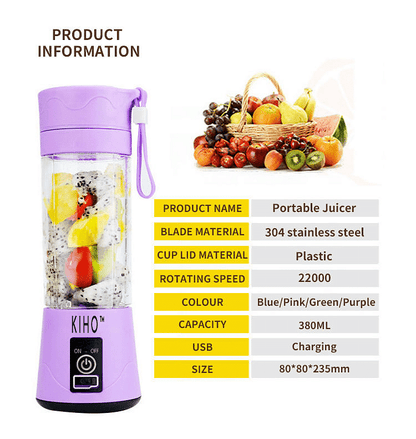 KIHO™ Portable USB Rechargeable Blender