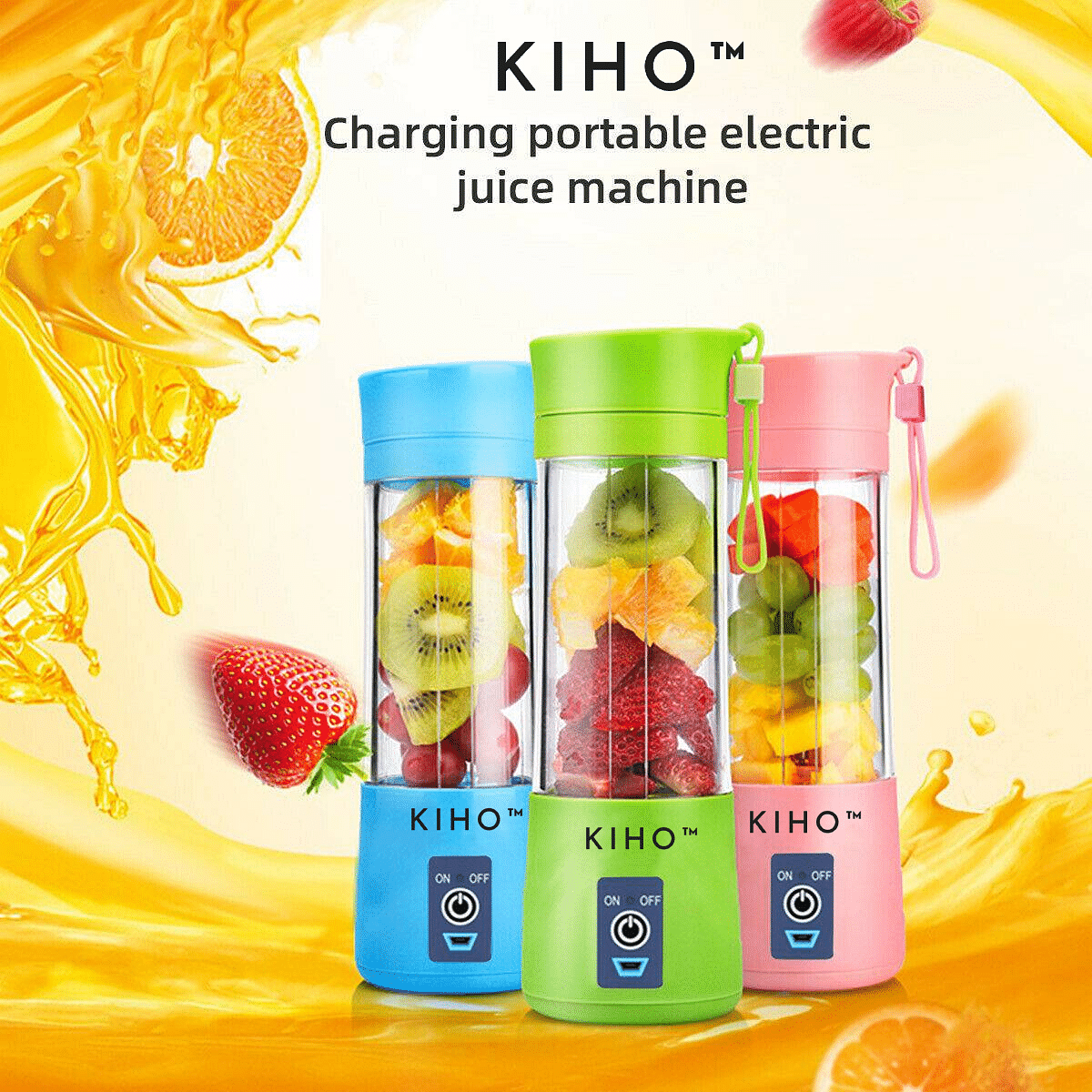 KIHO™ Portable USB Rechargeable Blender