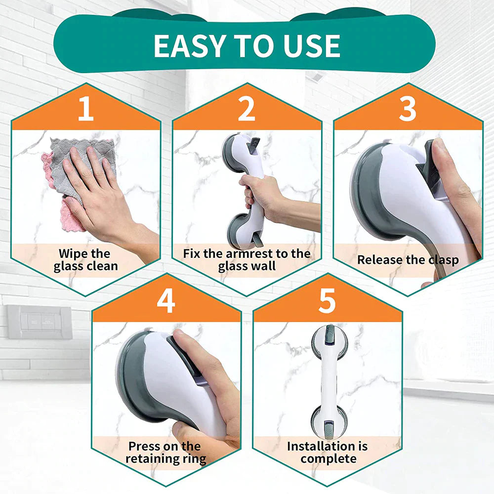 KIHO™ Bathroom Safety Helping Handle Anti Slip Support