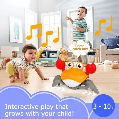 Rechargeable Crawling Crab Musical Toy With Infrared Sensors